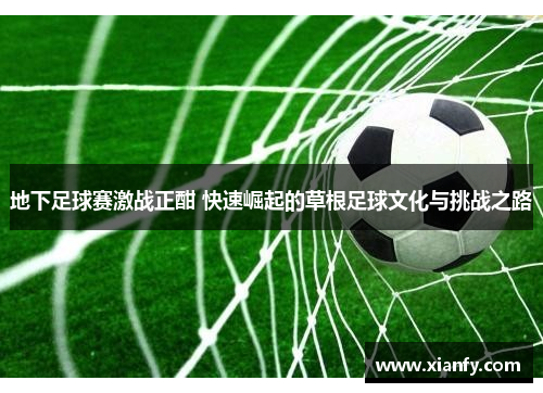 地下足球赛激战正酣 快速崛起的草根足球文化与挑战之路